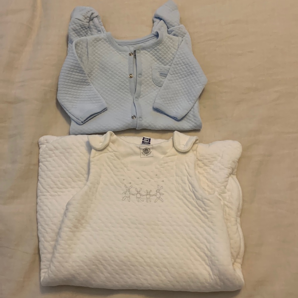Petit Bateau sleep bag and quilted outfit